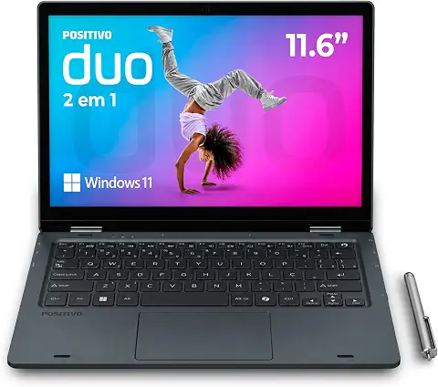 O que foi Analisado no Notebook 2 em 1 Positivo Duo Intel Celeron N4500?